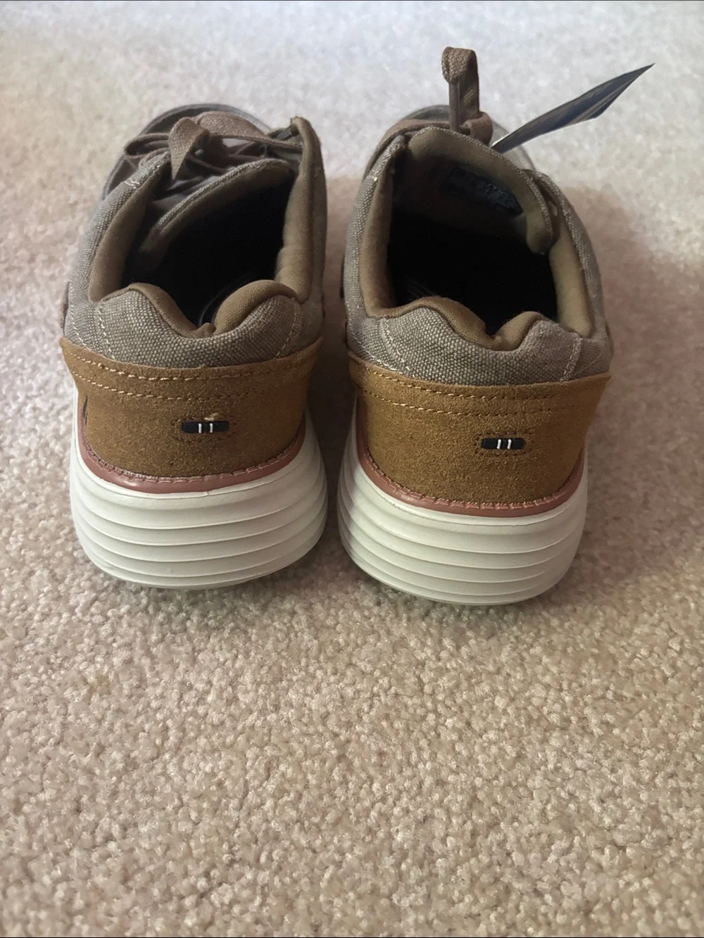 Nautica BarberCanvas Lace-Up Boat Shoes Tan Men’s Size 7